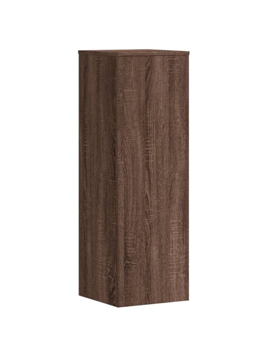 Kasvitelineet 2 kpl ruskea tammi 33x33x100 cm tekninen puu