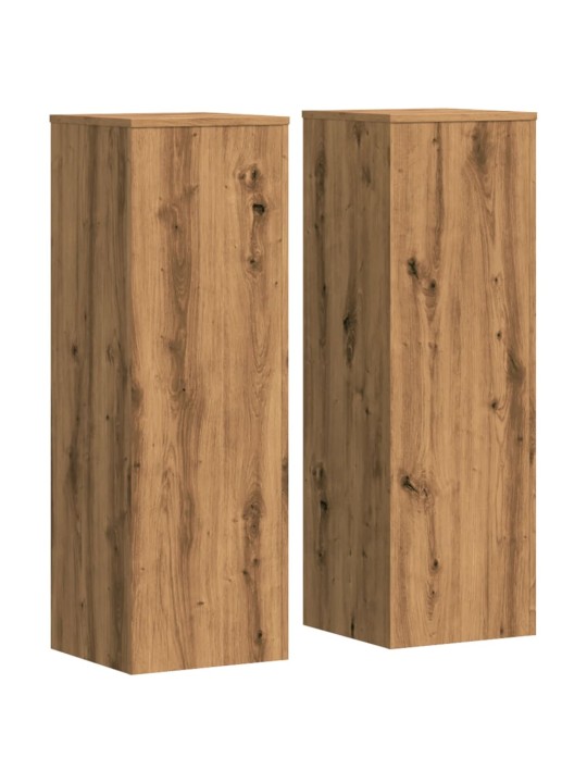Kasvitelineet 2 kpl artesaanitammi 33x33x100 cm tekninen puu