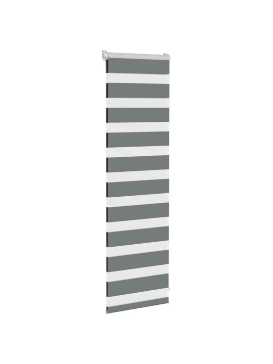 Zebra blind tummanharmaa 40x100 cm kankaan leveys 35,9 cm