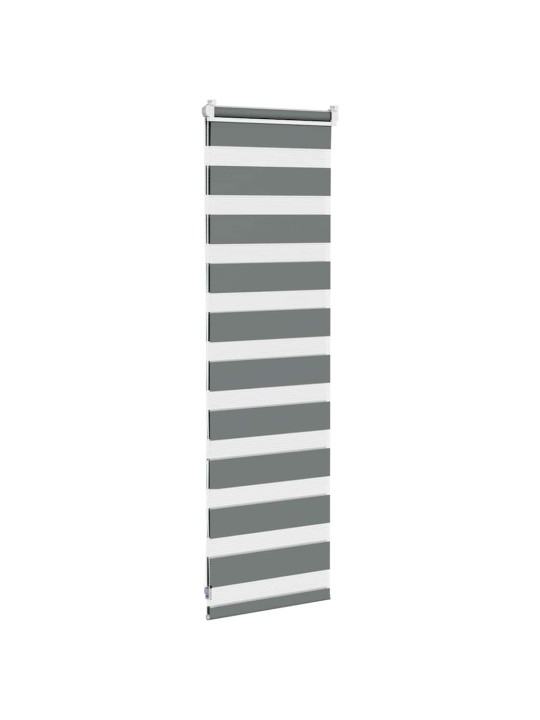 Zebra blind tummanharmaa 40x100 cm kankaan leveys 35,9 cm