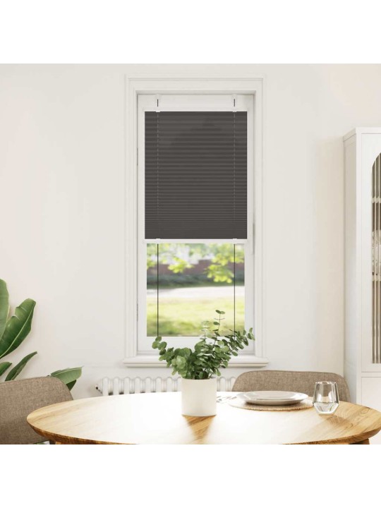 Laskostettu blind musta 40x100 cm kankaan leveys 39,4 cm