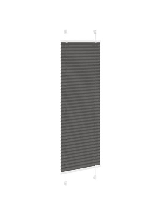 Laskostettu blind musta 40x100 cm kankaan leveys 39,4 cm