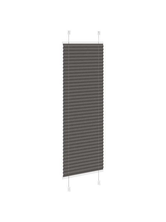 Laskostettu blind musta 40x100 cm kankaan leveys 39,4 cm
