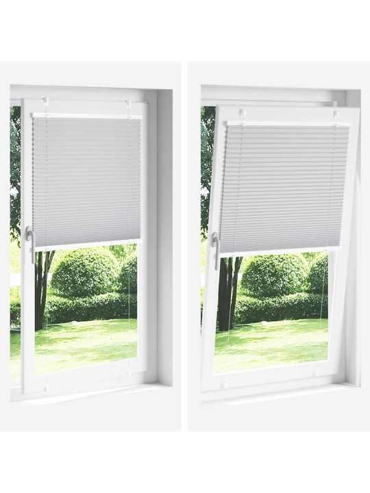 Laskostettu blind musta 40x100 cm kankaan leveys 39,4 cm