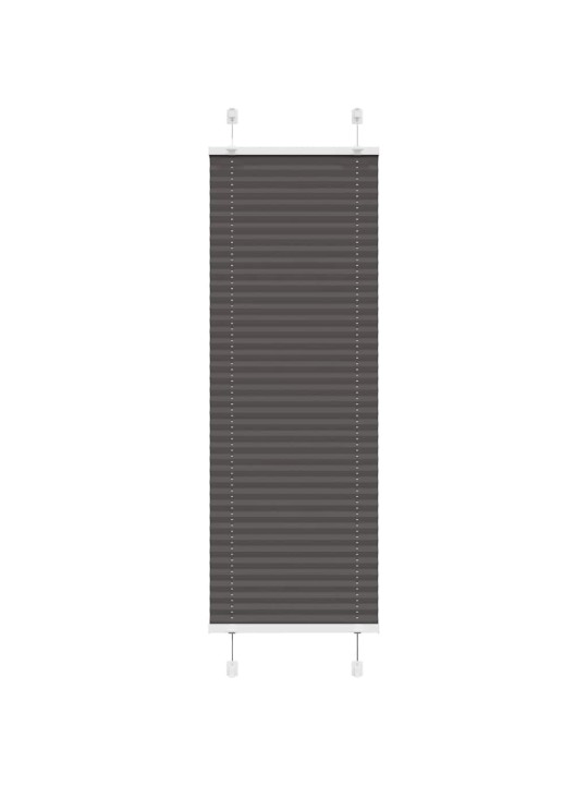Laskostettu blind musta 45x100 cm kankaan leveys 44,4 cm