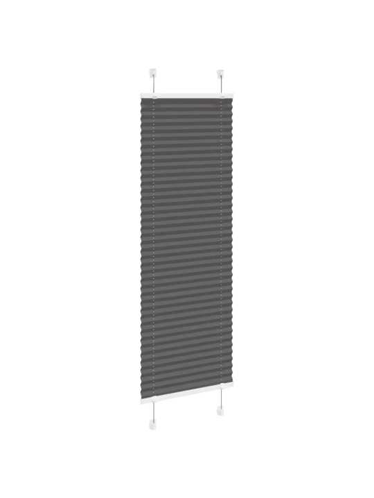 Laskostettu blind musta 45x100 cm kankaan leveys 44,4 cm