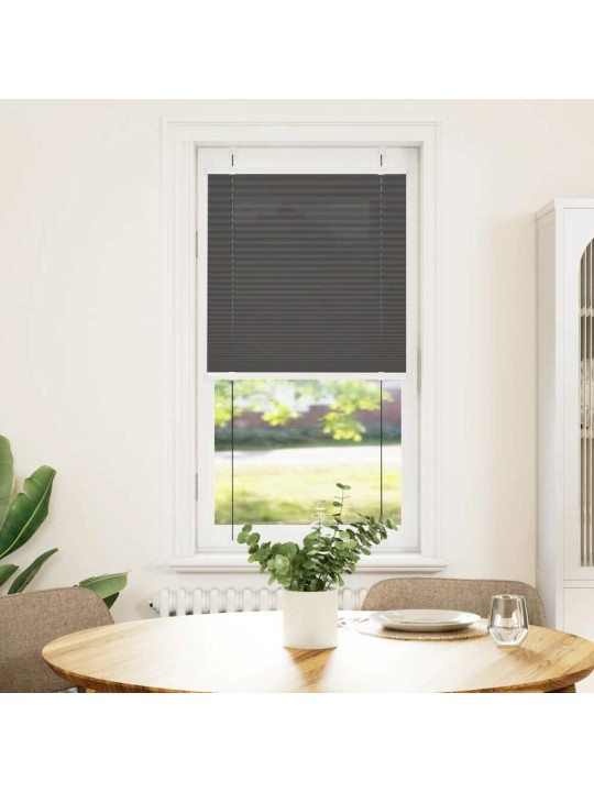 Laskostettu blind musta 55x100 cm kankaan leveys 54,4 cm
