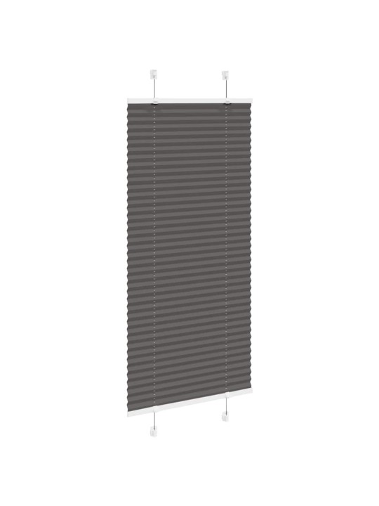 Laskostettu blind musta 55x100 cm kankaan leveys 54,4 cm