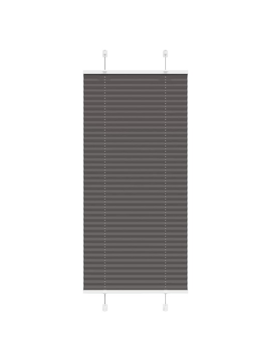 Laskostettu blindi musta 60x100 cm kankaan leveys 59,4 cm