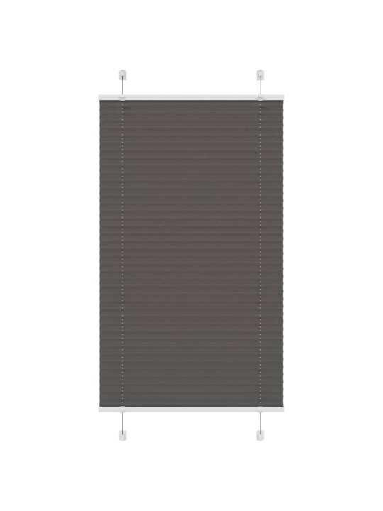 Laskostettu blind musta 80x100 cm kankaan leveys 79,4 cm