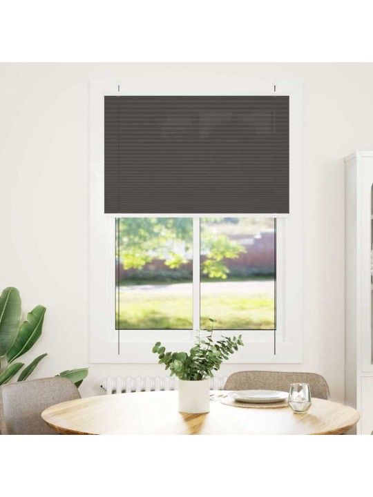 Laskostettu blind musta 90x100 cm kankaan leveys 89,4 cm