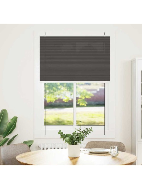 laskostettu blind Musta 95x100 cm Kankaan leveys 94,4 cm