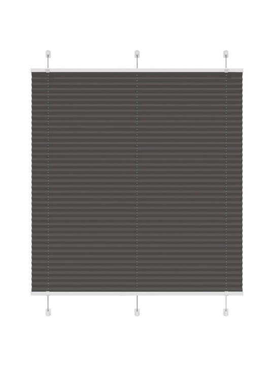 Laskostettu blindi musta 115x100 cm kankaan leveys 114,4 cm