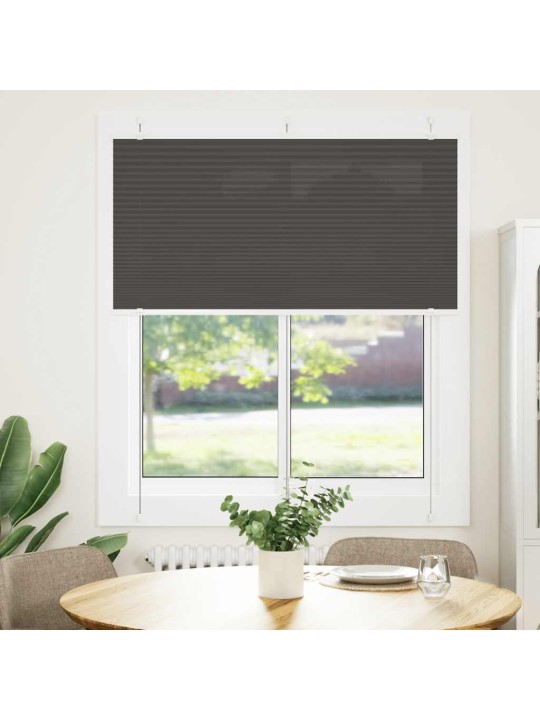 Laskostettu blindi musta 115x100 cm kankaan leveys 114,4 cm