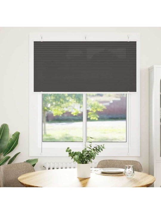 Laskostettu blindi musta 120x100 cm kankaan leveys 119,4 cm