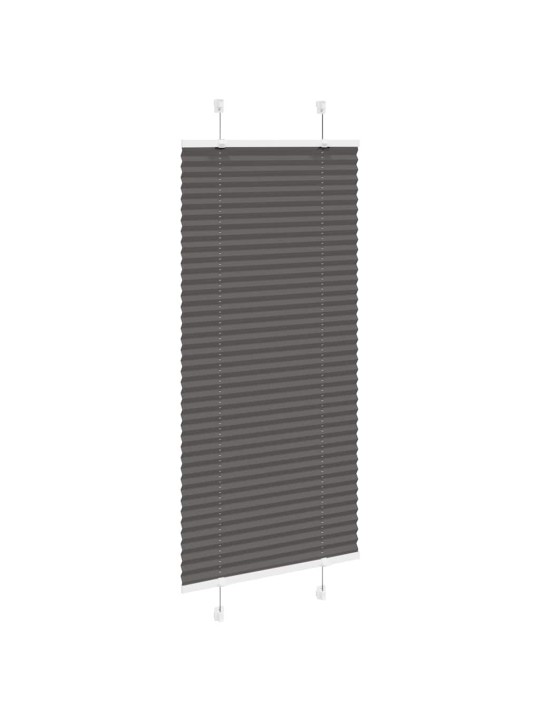 Laskostettu blindi musta 65x150 cm kankaan leveys 64,4 cm