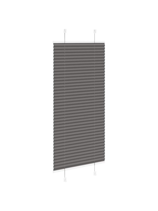 Laskostettu blindi musta 65x150 cm kankaan leveys 64,4 cm