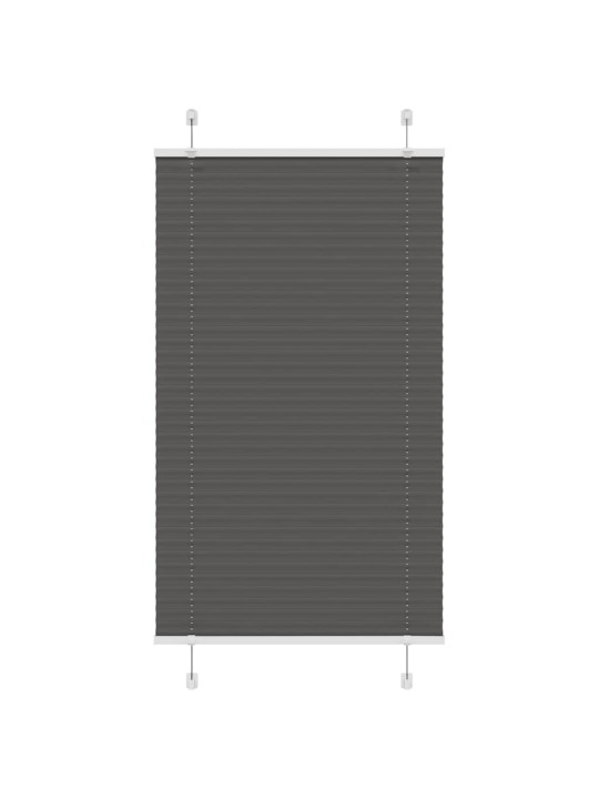 Laskostettu blind musta 80x150 cm kankaan leveys 79,4 cm