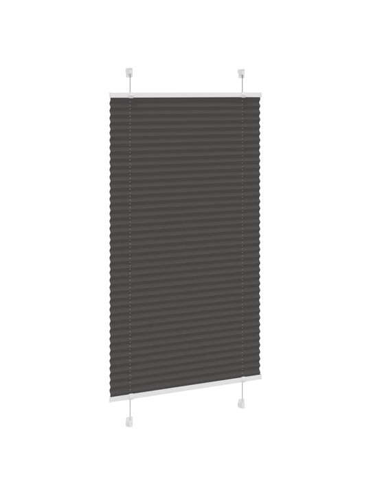 Laskostettu blind musta 80x150 cm kankaan leveys 79,4 cm