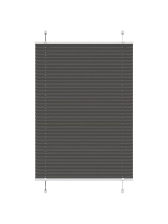 Laskostettu blindi musta 85x150 cm kankaan leveys 84,4 cm