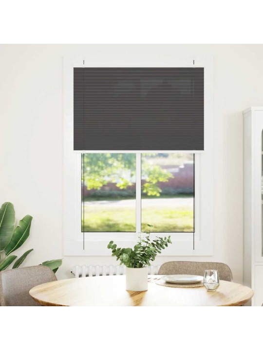 Laskostettu blind musta 90x150 cm kankaan leveys 89,4 cm