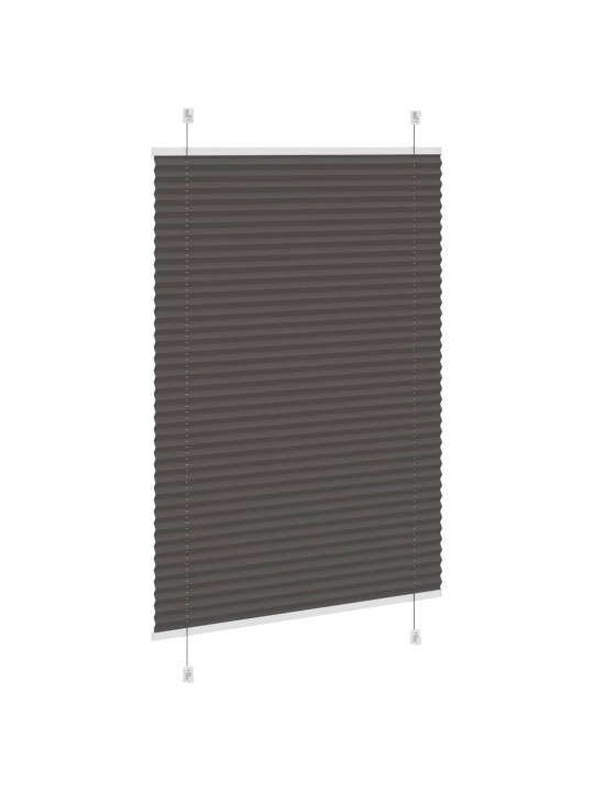 Laskostettu blindi musta 95x150 cm kankaan leveys 94,4 cm
