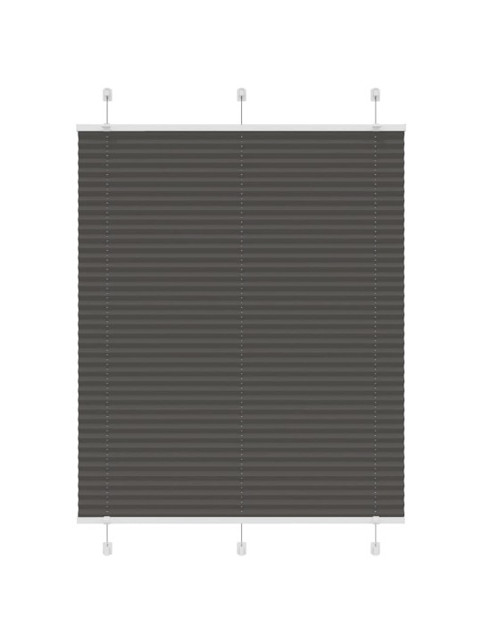 Laskostettu blindi musta 110x150 cm kankaan leveys 109,4 cm