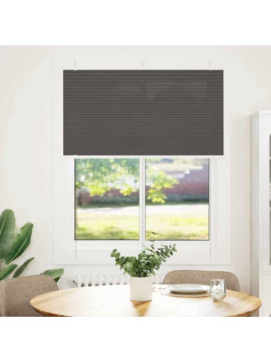 Laskostettu blindi musta 110x150 cm kankaan leveys 109,4 cm