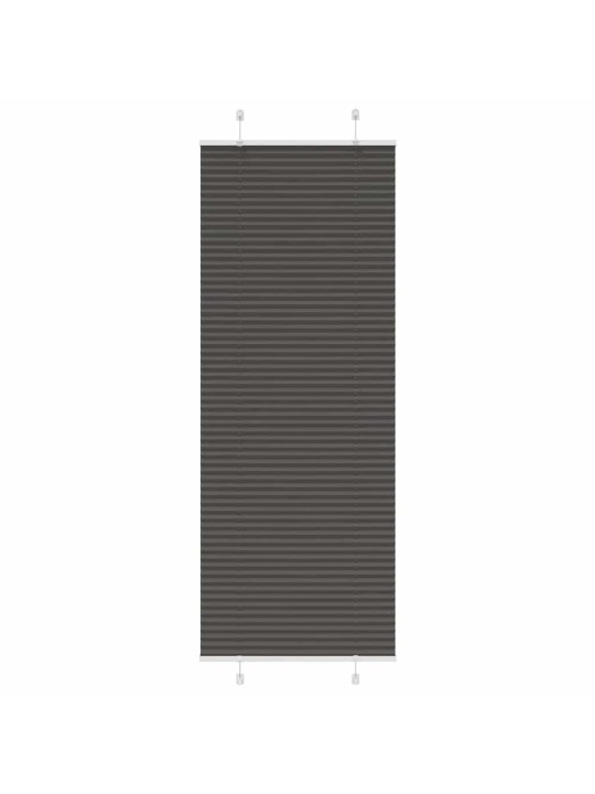 Laskostettu blindi musta 70x200 cm kankaan leveys 69,4 cm