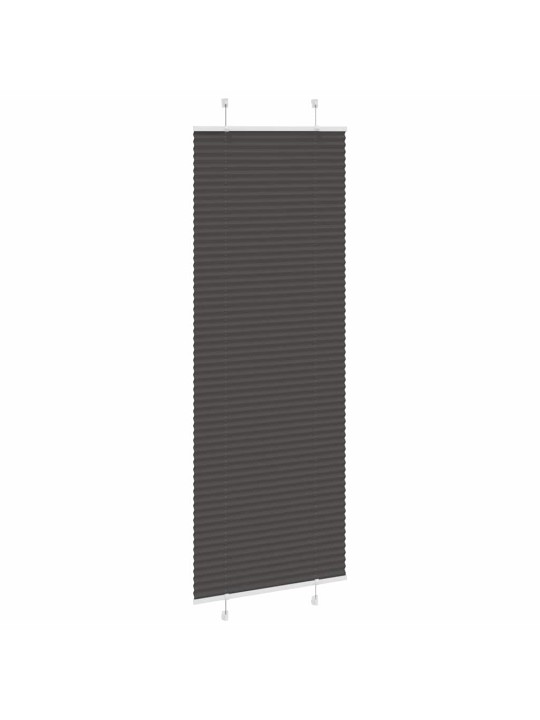 Laskostettu blindi musta 70x200 cm kankaan leveys 69,4 cm