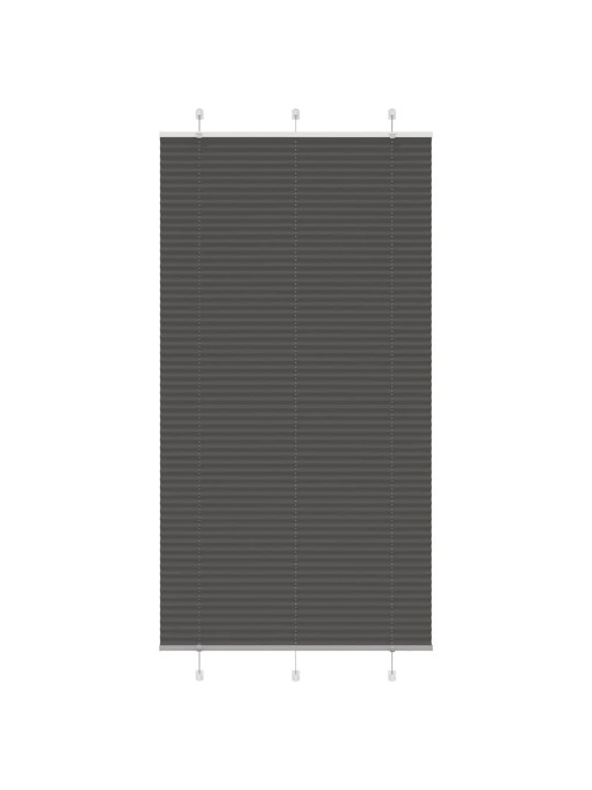 Laskostettu blindi musta 105x200 cm kankaan leveys 104,4 cm