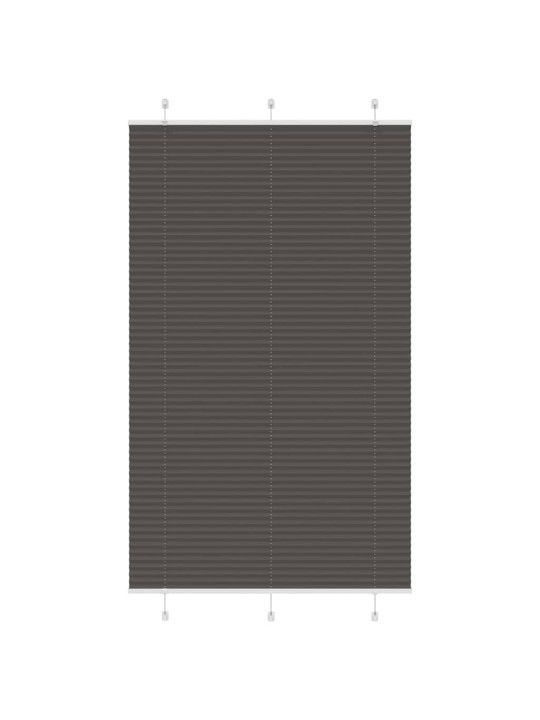 Laskostettu blindi musta 120x200 cm kankaan leveys 119,4 cm
