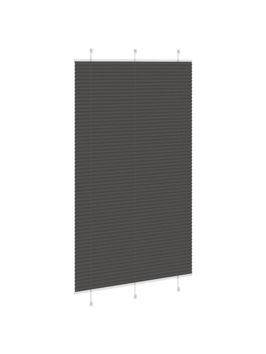 Laskostettu blindi musta 120x200 cm kankaan leveys 119,4 cm