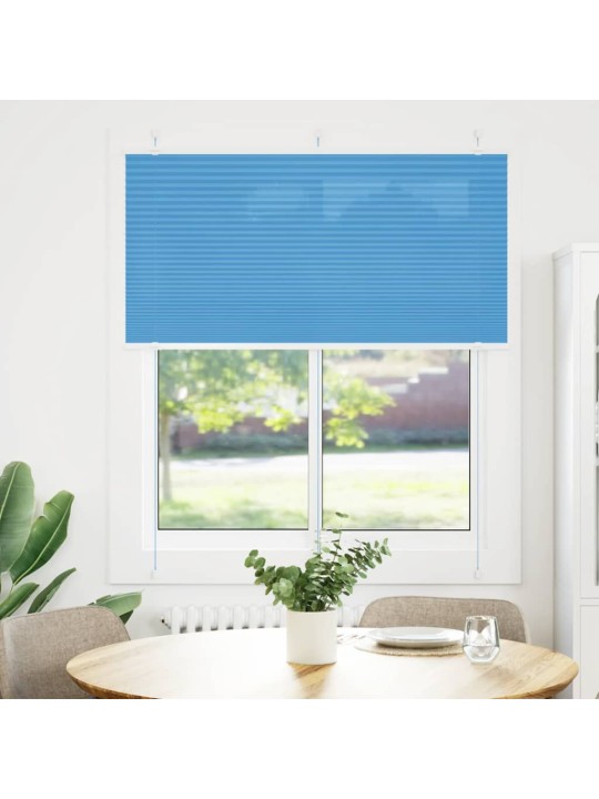Laskostettu blind sininen 120x150 cm kankaan leveys 119,4 cm