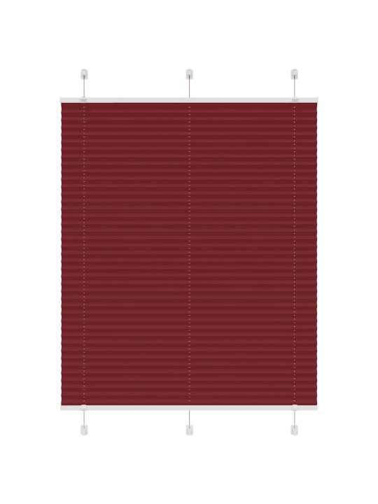 laskostettu blind Bordeaux Red 105x100 cm Kankaan leveys