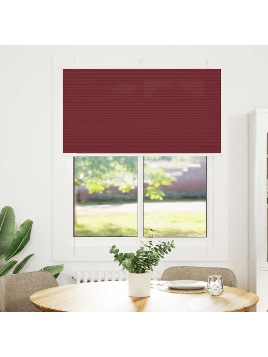 laskostettu blind Bordeaux Red 105x100 cm Kankaan leveys