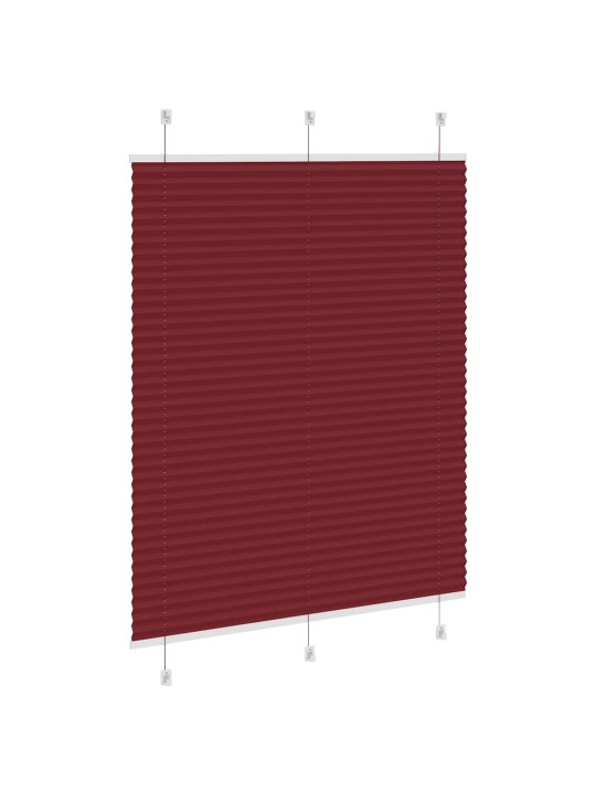 laskostettu blind Bordeaux Red 105x100 cm Kankaan leveys