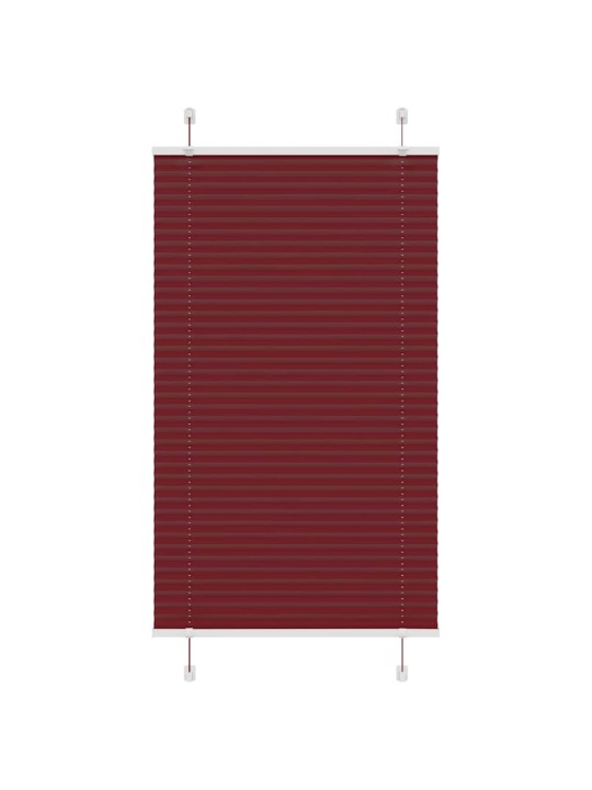laskostettu blind Bordeaux Red 75x150 cm Kankaan leveys