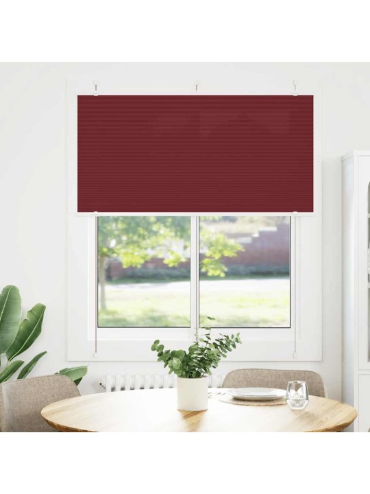 laskostettu blind Bordeaux Red 115x150 cm Kankaan leveys