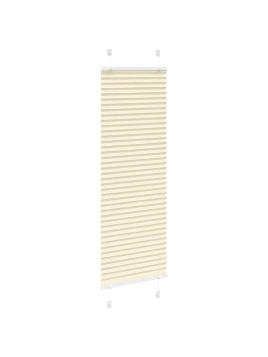 Laskostettu blind cream 40x100 cm kankaan leveys 39,4 cm