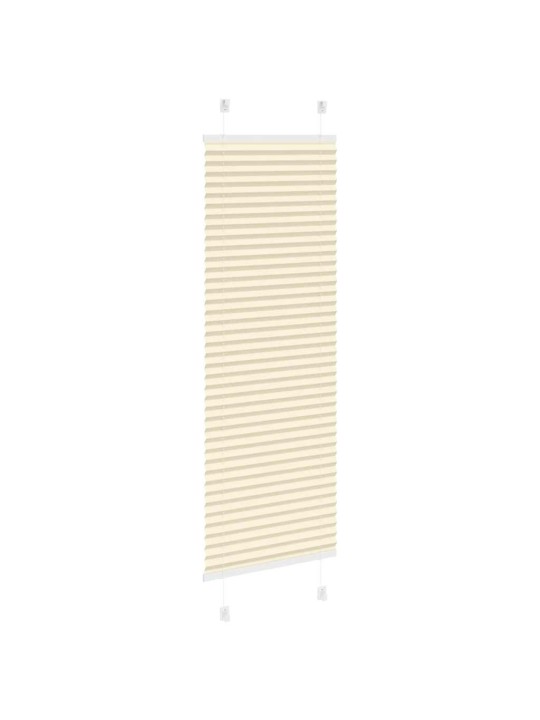 Laskostettu blind cream 50x100 cm kankaan leveys 49,4 cm