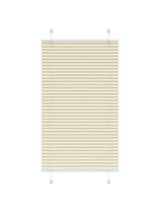 Laskostettu blind cream 70x100 cm kankaan leveys 69,4 cm