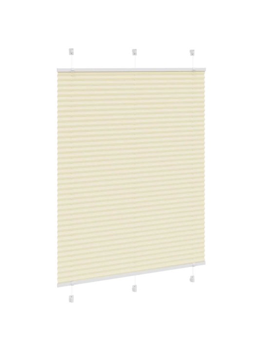 Laskostettu blind cream 105x100 cm kankaan leveys 104,4 cm