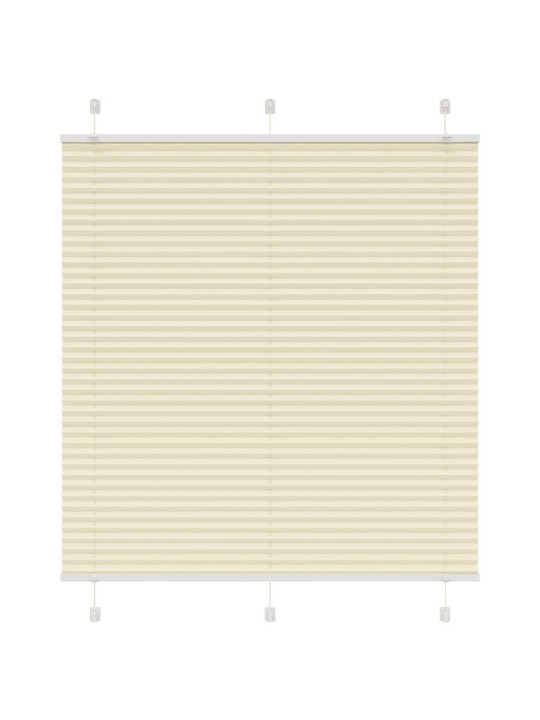 Laskostettu blind cream 115x100 cm kankaan leveys 114,4 cm