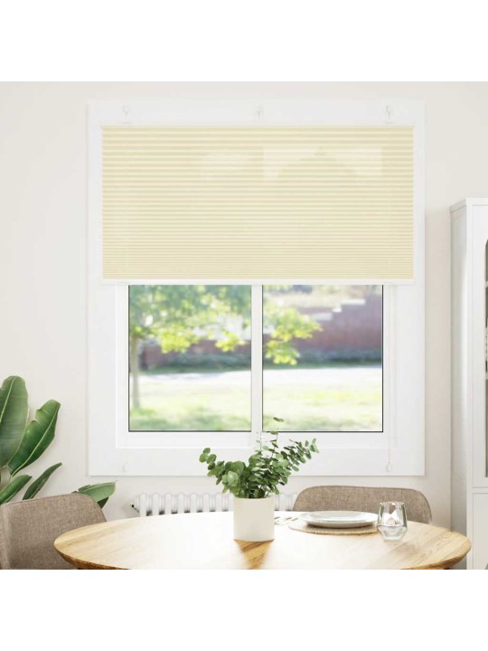 Laskostettu blind cream 115x100 cm kankaan leveys 114,4 cm