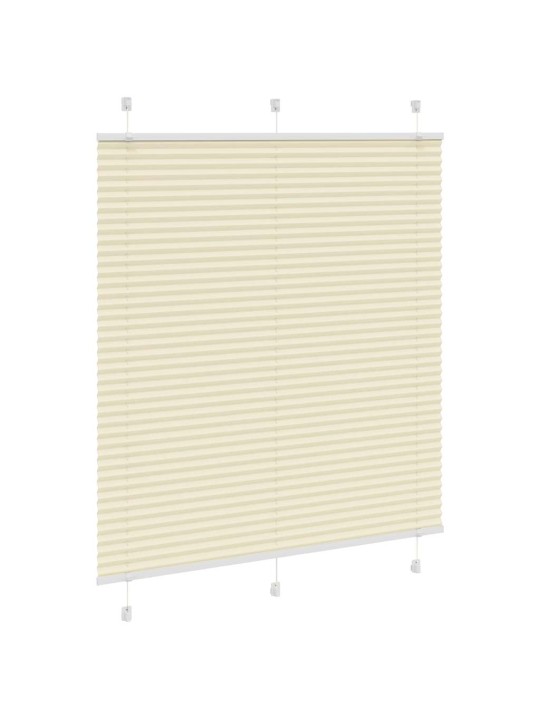 Laskostettu blind cream 115x100 cm kankaan leveys 114,4 cm