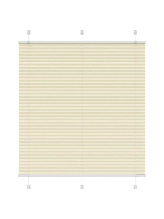 Laskostettu blind cream 120x100 cm kankaan leveys 119,4 cm