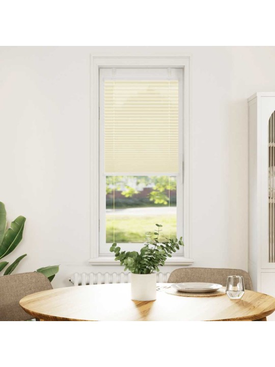 Laskostettu blind cream 45x150 cm kankaan leveys 44,4 cm