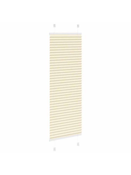 Laskostettu blind cream 45x150 cm kankaan leveys 44,4 cm