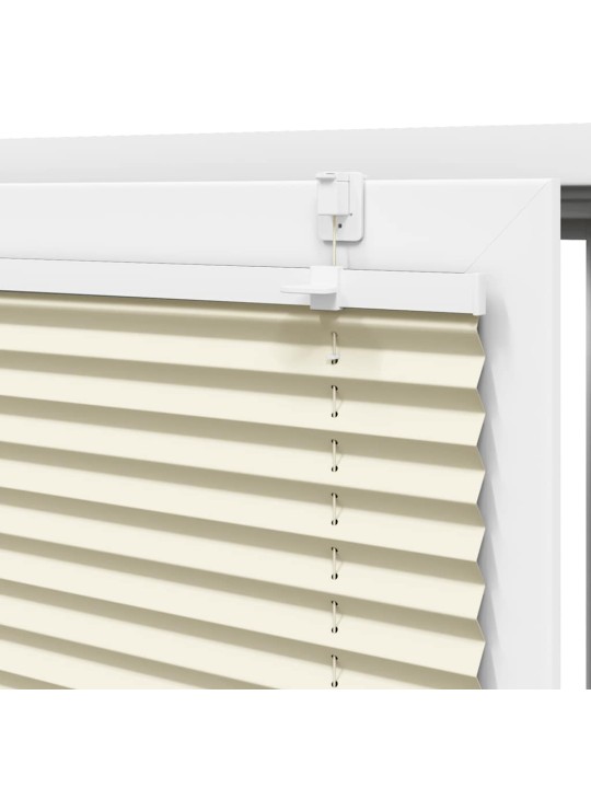 Laskostettu blind cream 50x150 cm kankaan leveys 49,4 cm